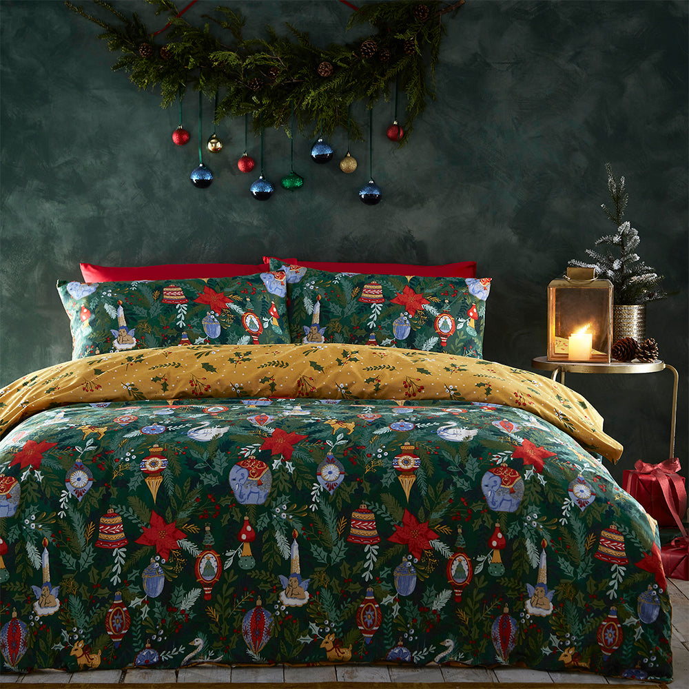 Deck The Halls Christmas Duvet Cover Set