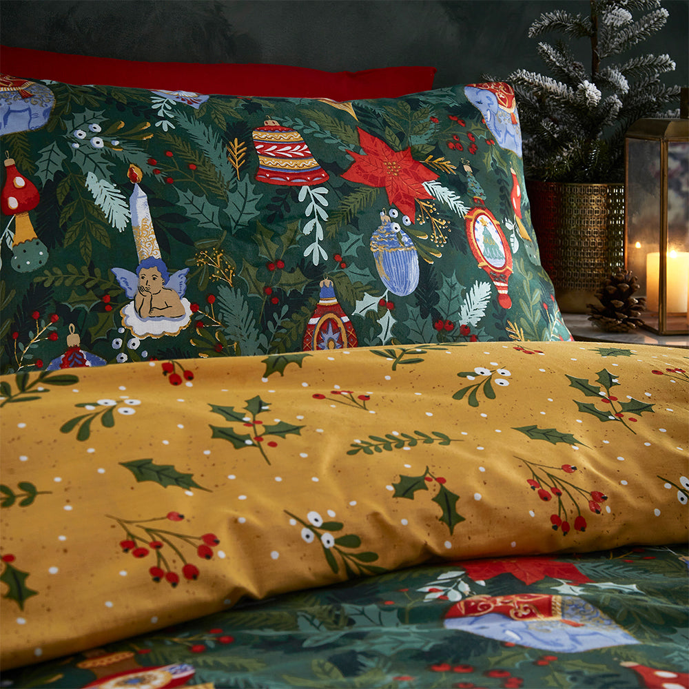 Deck The Halls Christmas Duvet Cover Set