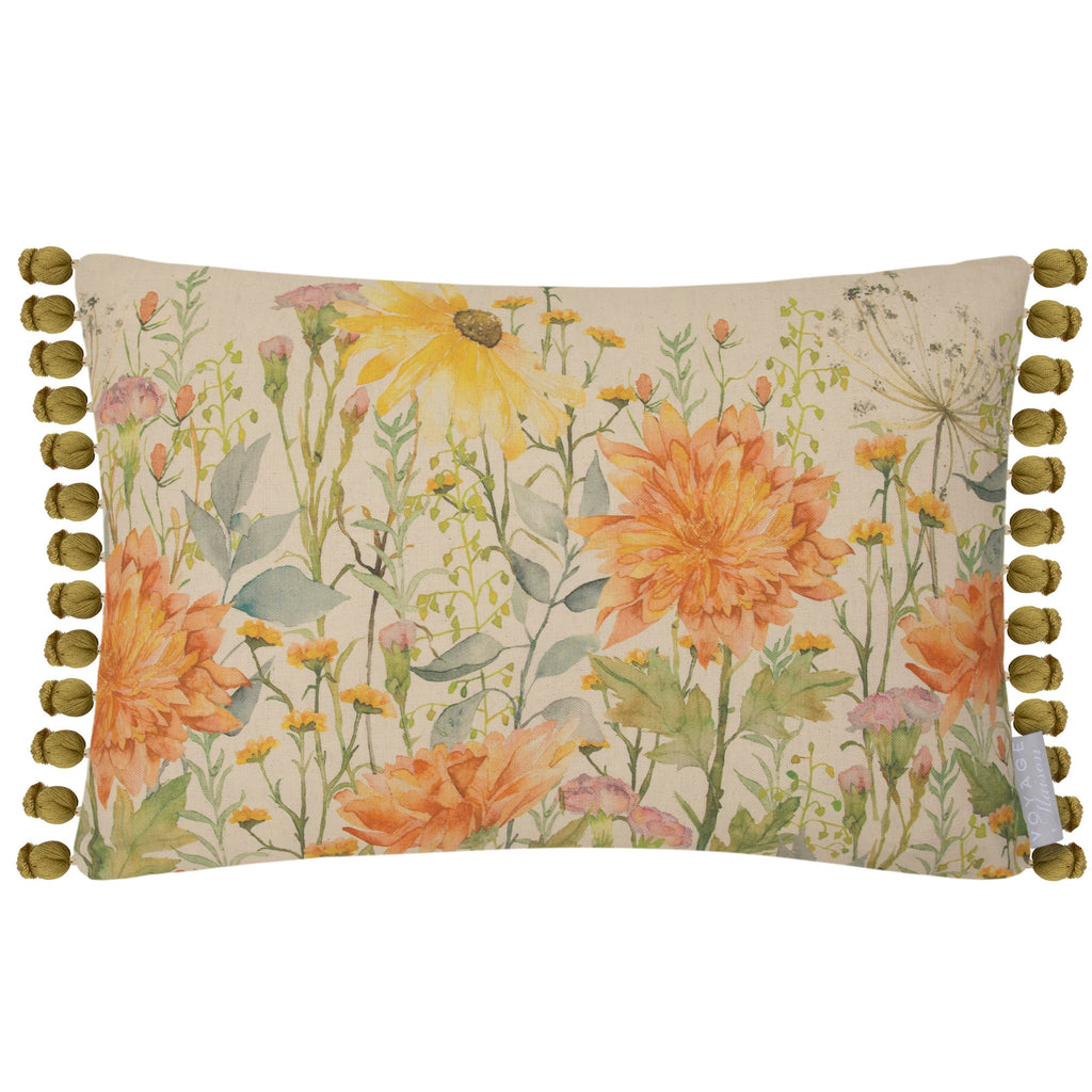 Delamere Printed Pom Pom Cushion