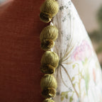 Delamere Printed Pom Pom Cushion