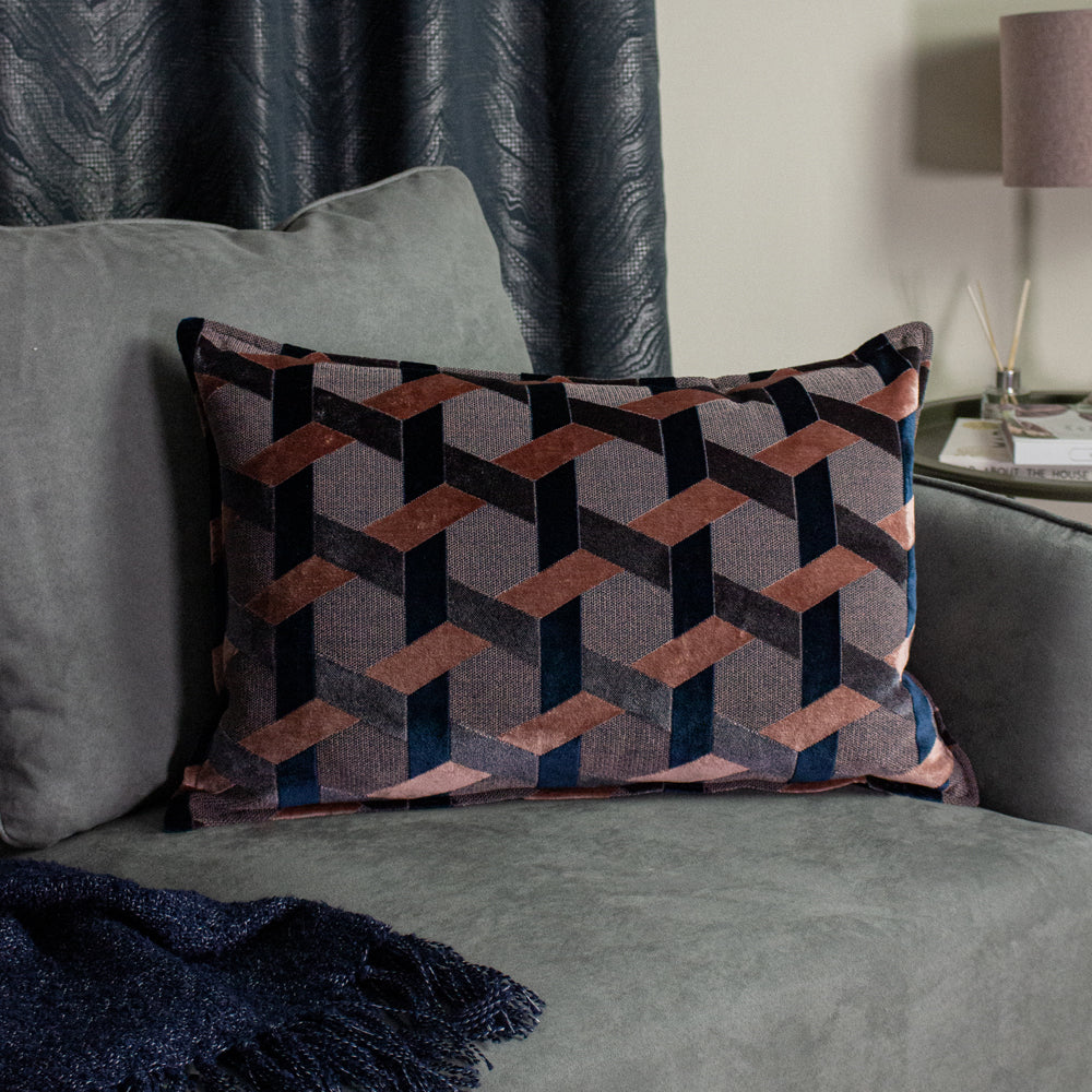 Delano Velvet Jacquard Cushion