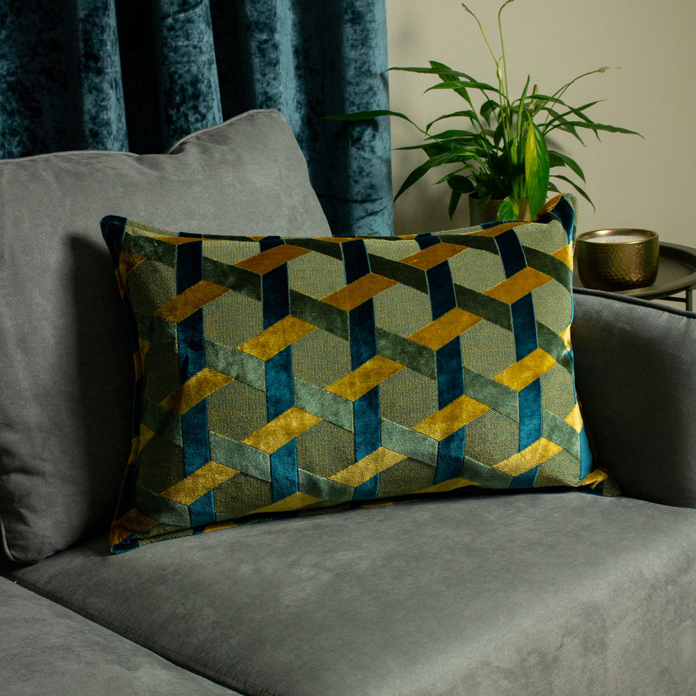 Delano Velvet Jacquard Cushion