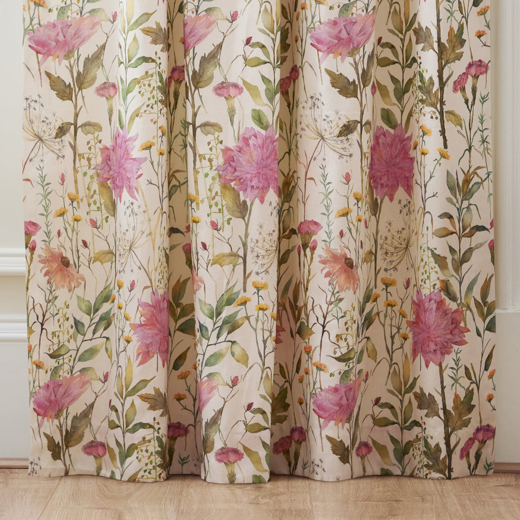 Delamere Printed Pencil Pleat Curtains