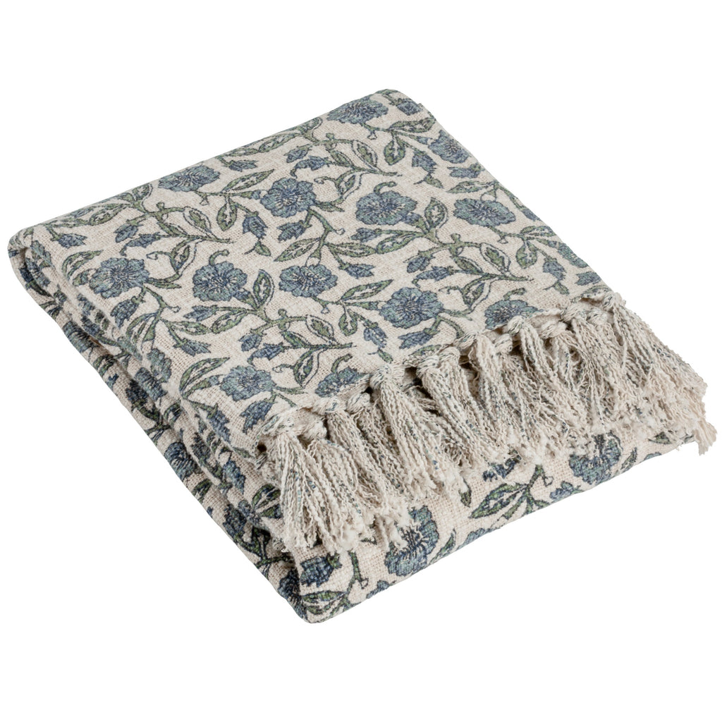 Delphine Printed Cotton Throw