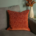 Delphi Velvet Jacquard Cushion