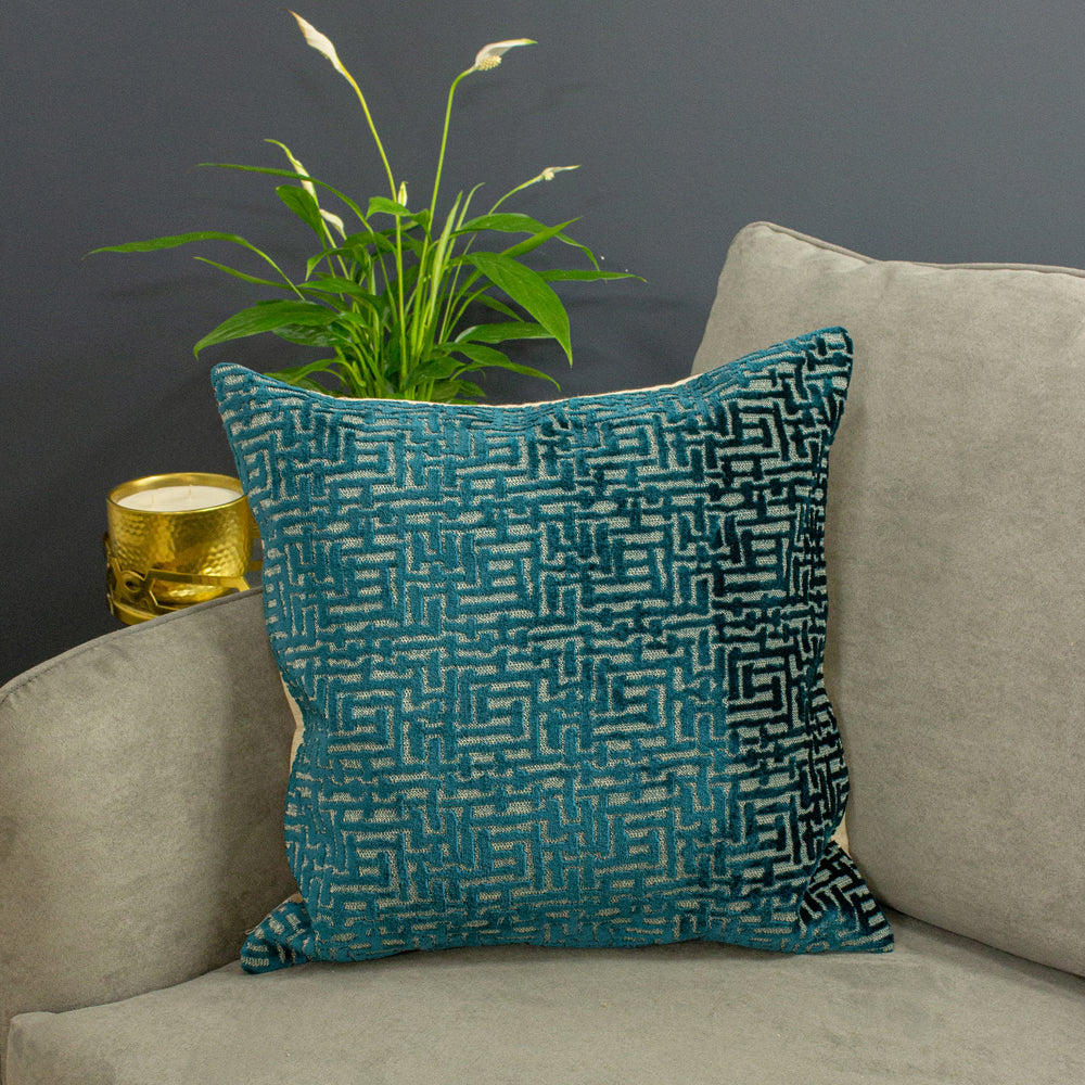 Delphi Velvet Jacquard Cushion