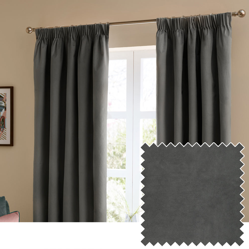 The Ultimate Velvet Blackout Pencil Pleat Curtains