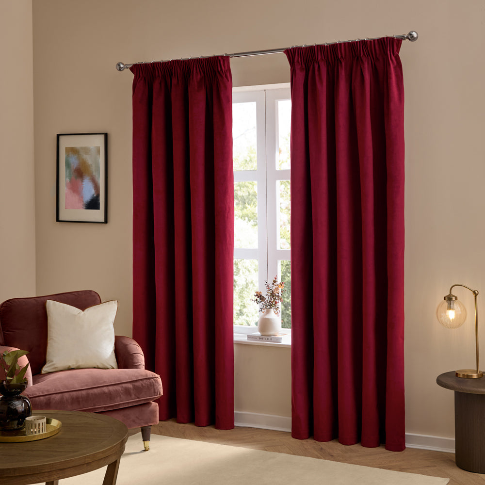 The Ultimate Velvet Blackout Pencil Pleat Curtains
