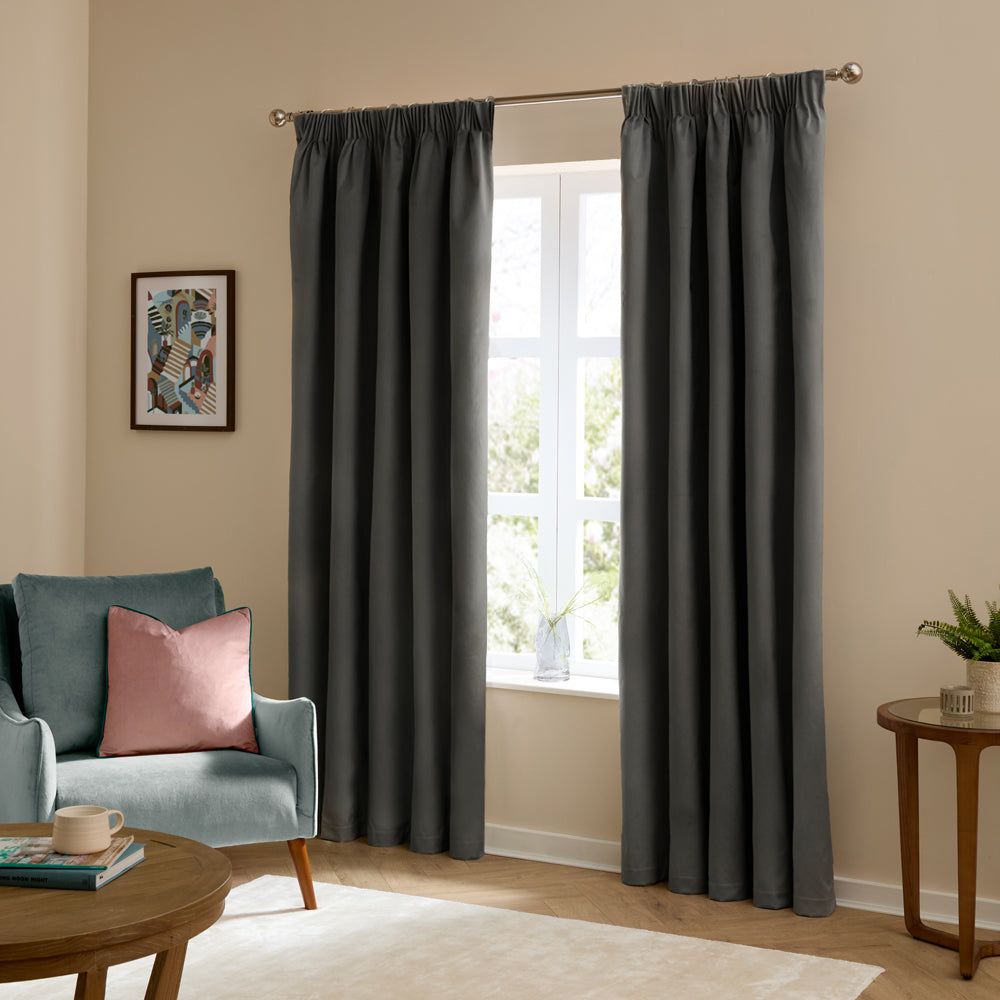 The Ultimate Velvet Blackout Pencil Pleat Curtains