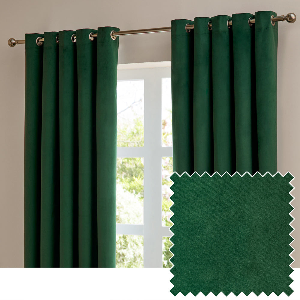 The Ultimate Velvet Blackout Eyelet Curtains