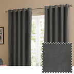 The Ultimate Velvet Blackout Eyelet Curtains
