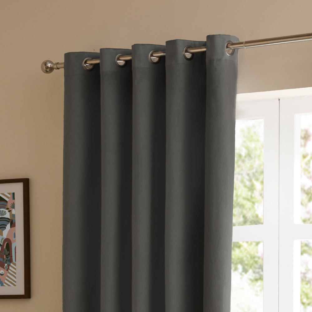 The Ultimate Velvet Blackout Eyelet Curtains