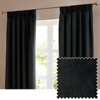 The Ultimate Velvet Room Darkening Pencil Pleat Curtains