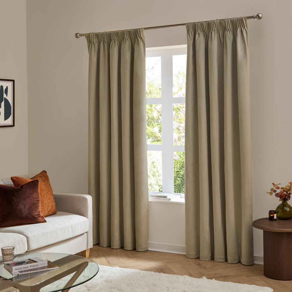The Ultimate Velvet Room Darkening Pencil Pleat Curtains