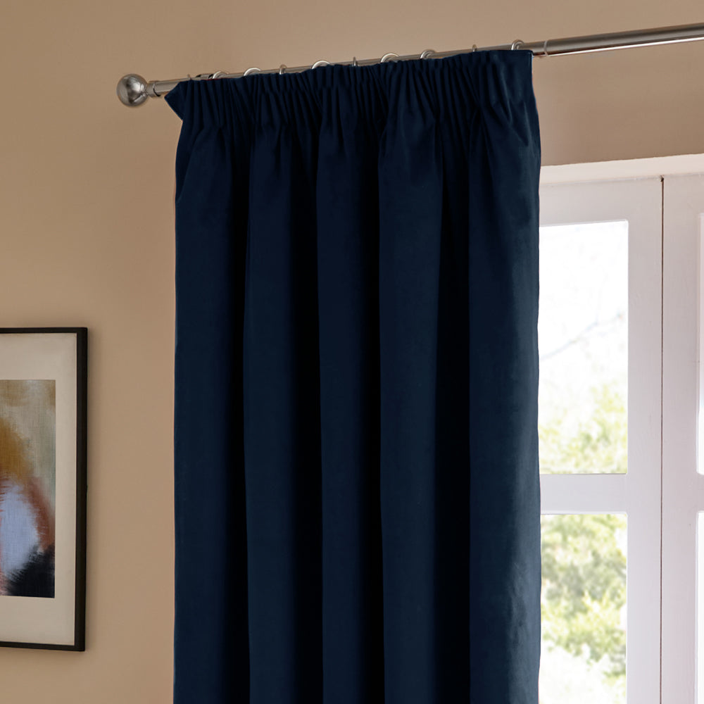 The Ultimate Velvet Room Darkening Pencil Pleat Curtains