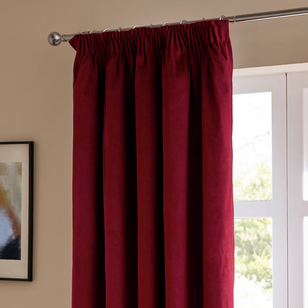The Ultimate Velvet Room Darkening Pencil Pleat Curtains