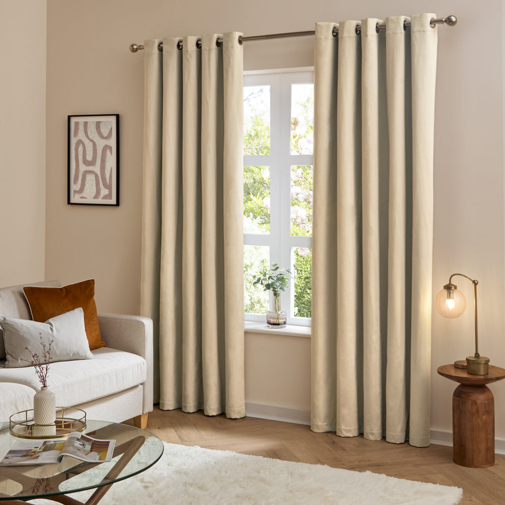 The Ultimate Velvet Room Darkening Eyelet Curtains