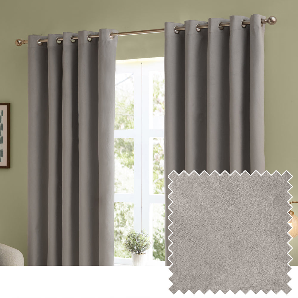 The Ultimate Velvet Room Darkening Eyelet Curtains