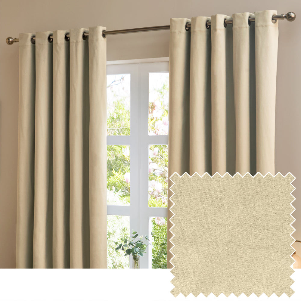 The Ultimate Velvet Room Darkening Eyelet Curtains