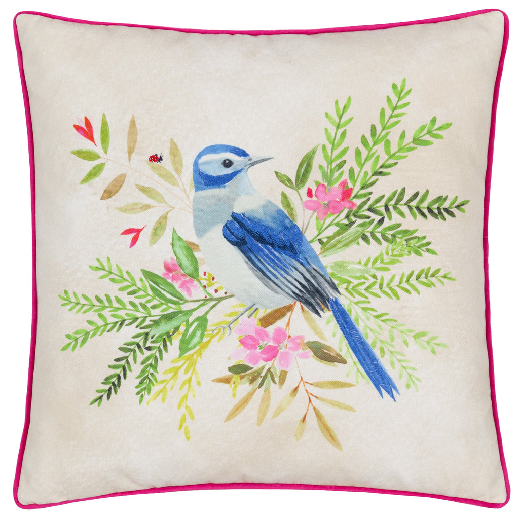 Daisy Hill Bluebird Printed Cushion