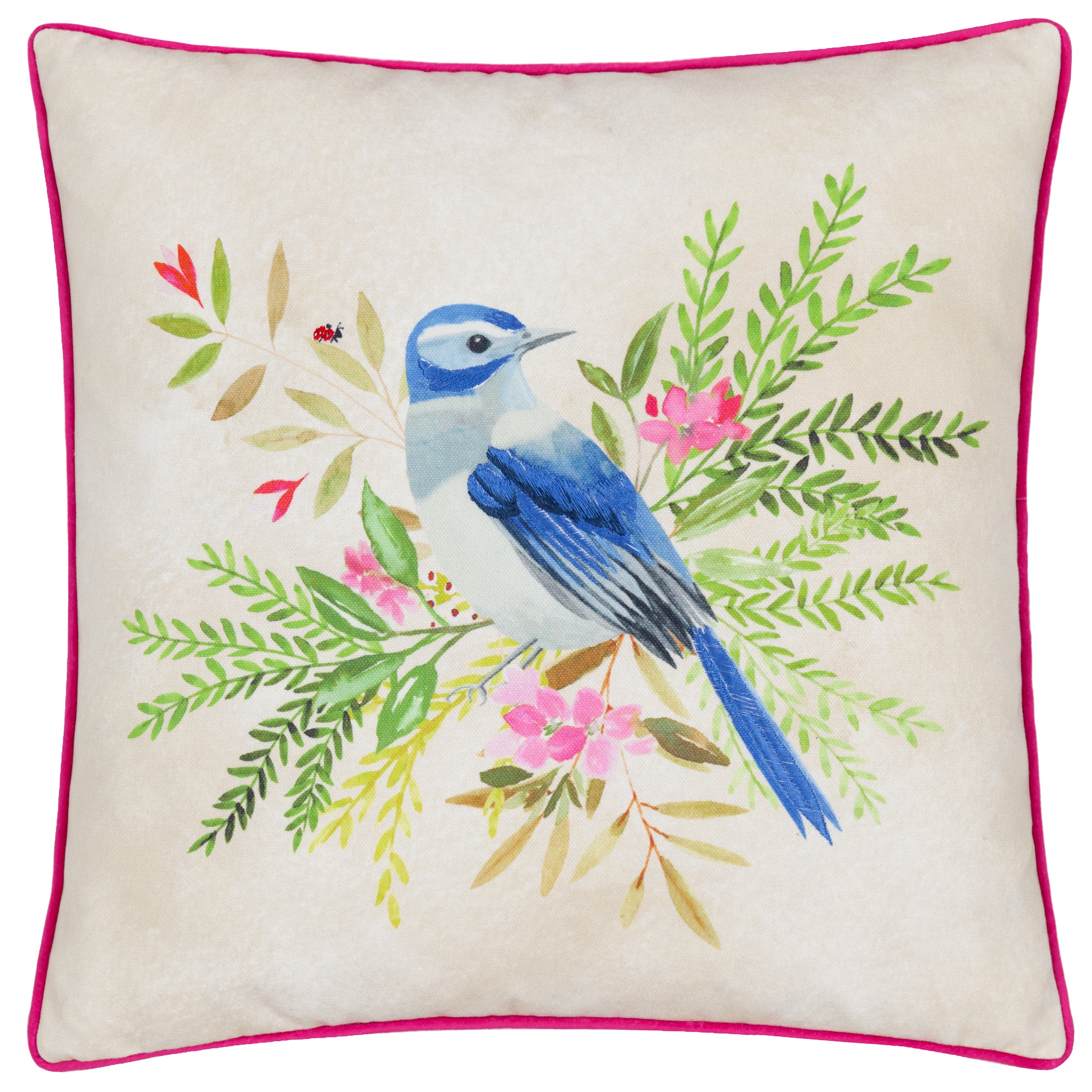 Daisy Hill Bluebird Printed Cushion
