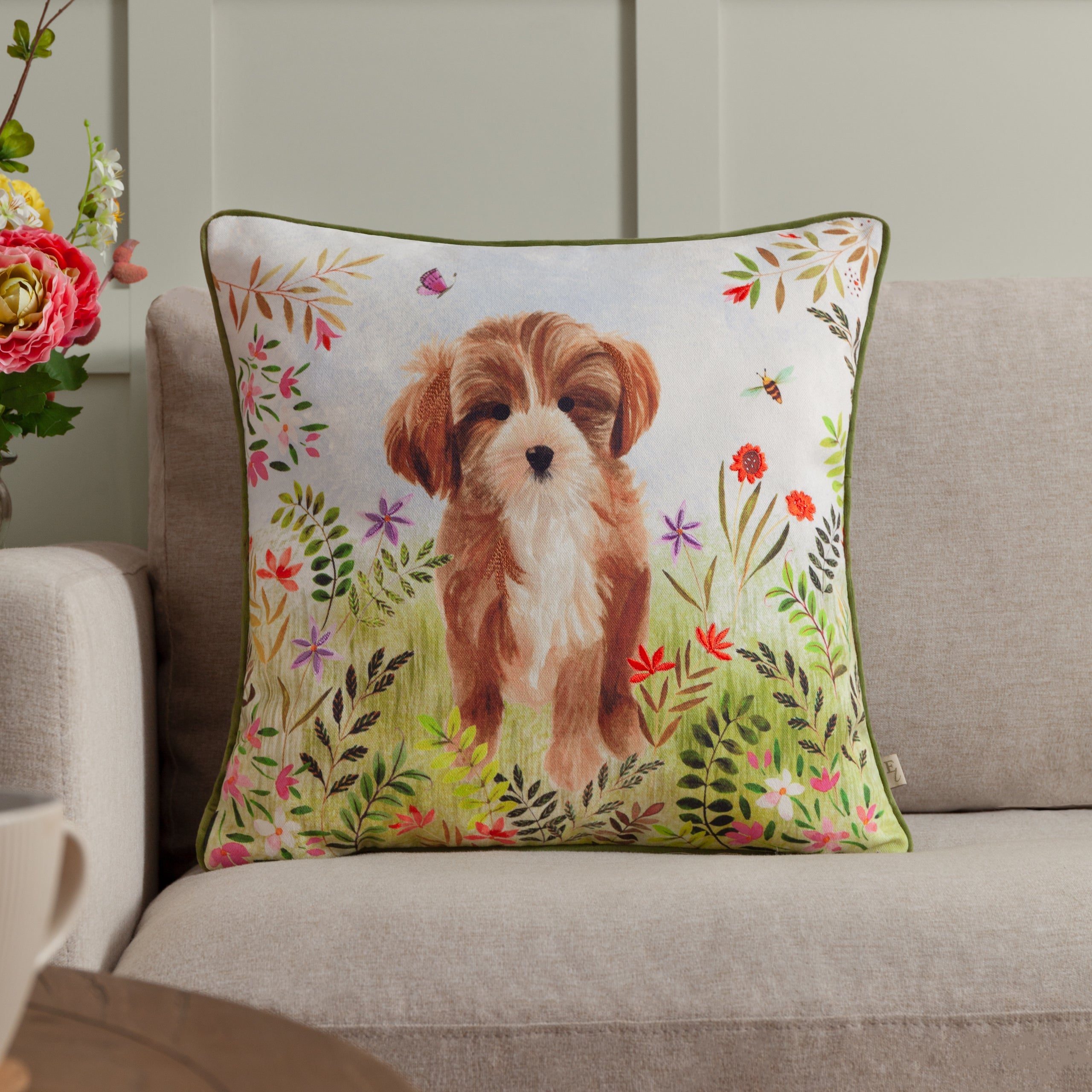 Daisy Hill Charlie Printed Cushion