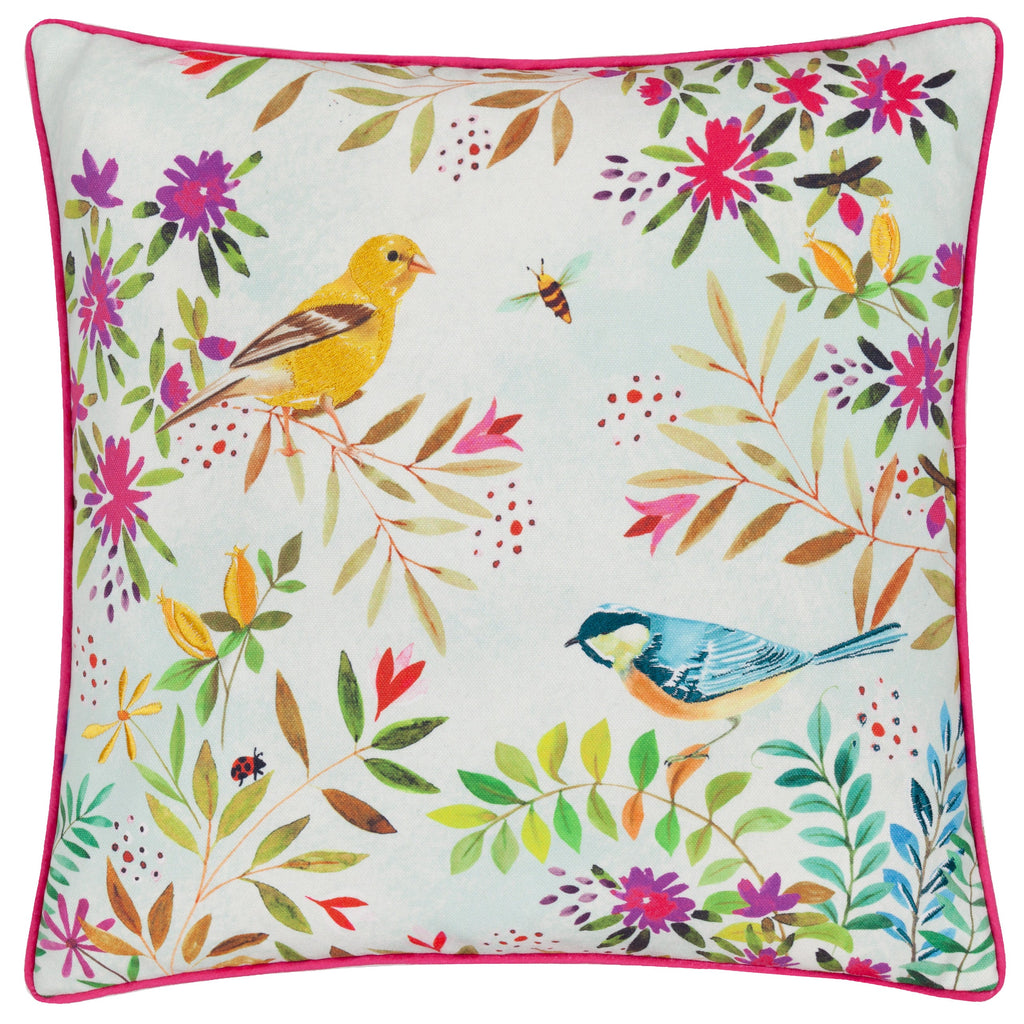 Daisy Hill Willow Birds Printed Cushion