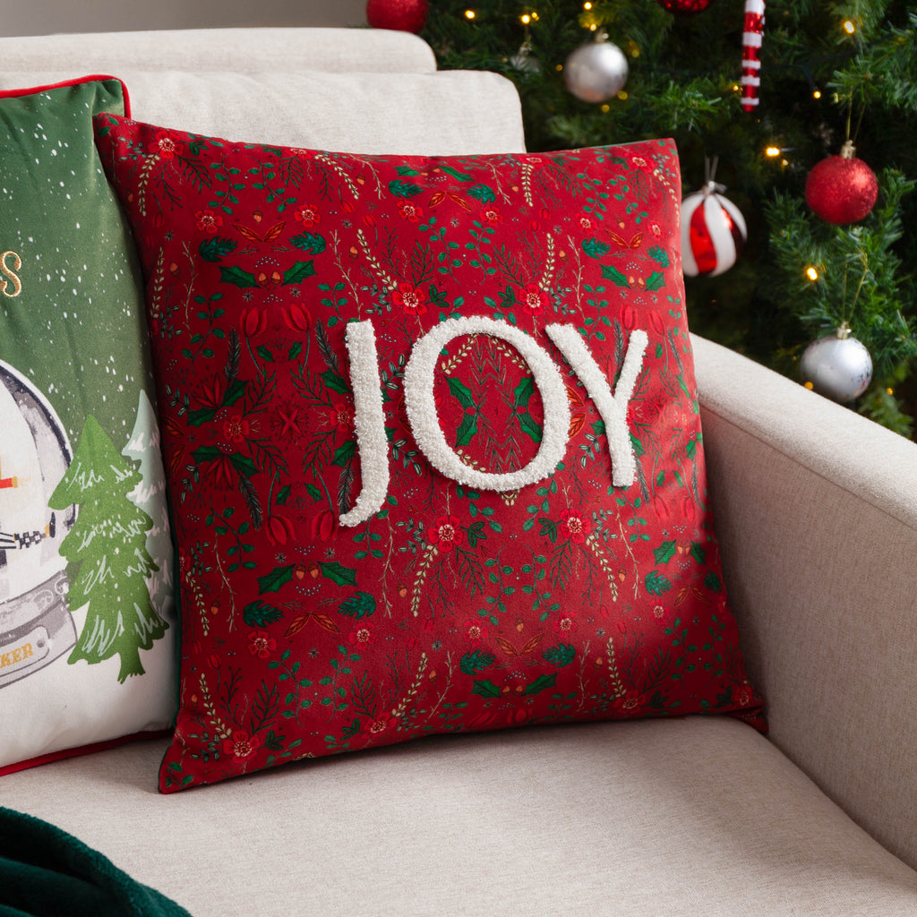 Ditsy Joy Tufted Velvet Cushion