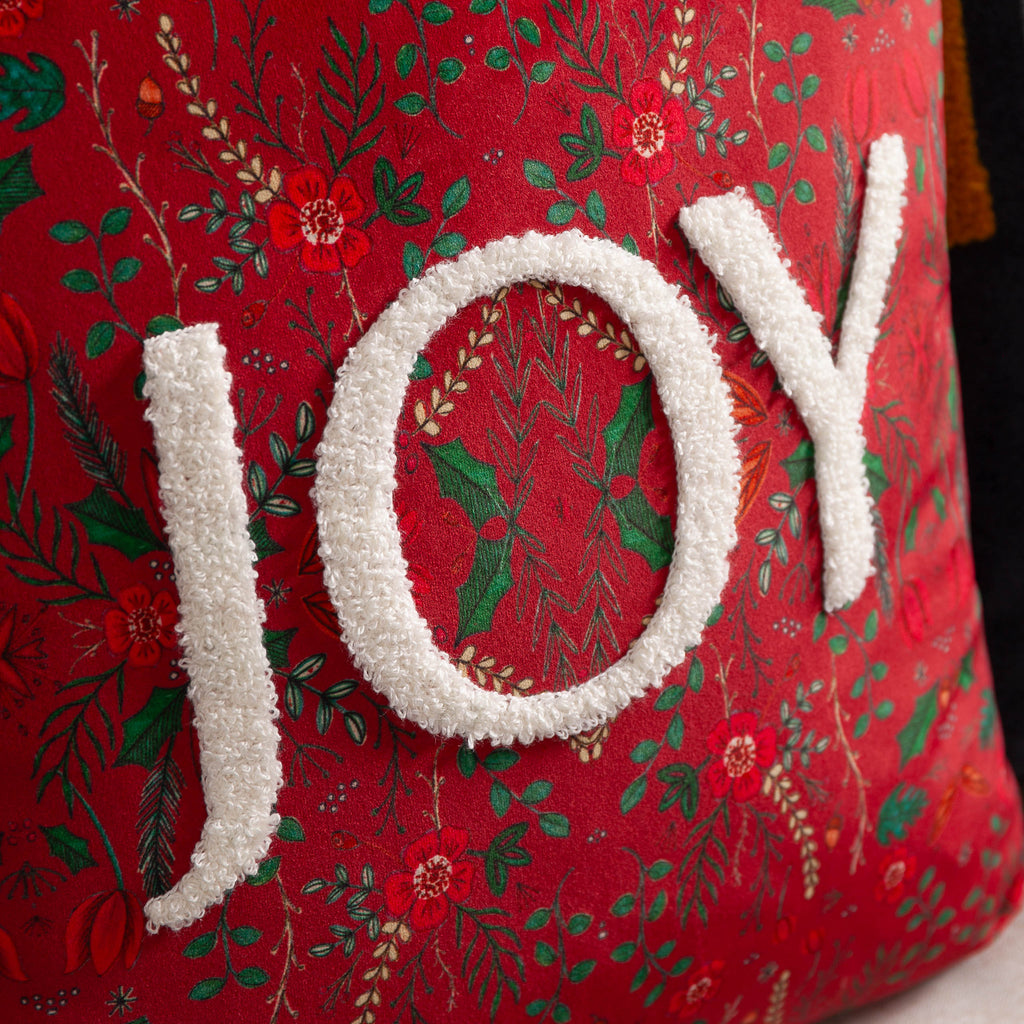 Ditsy Joy Tufted Velvet Cushion