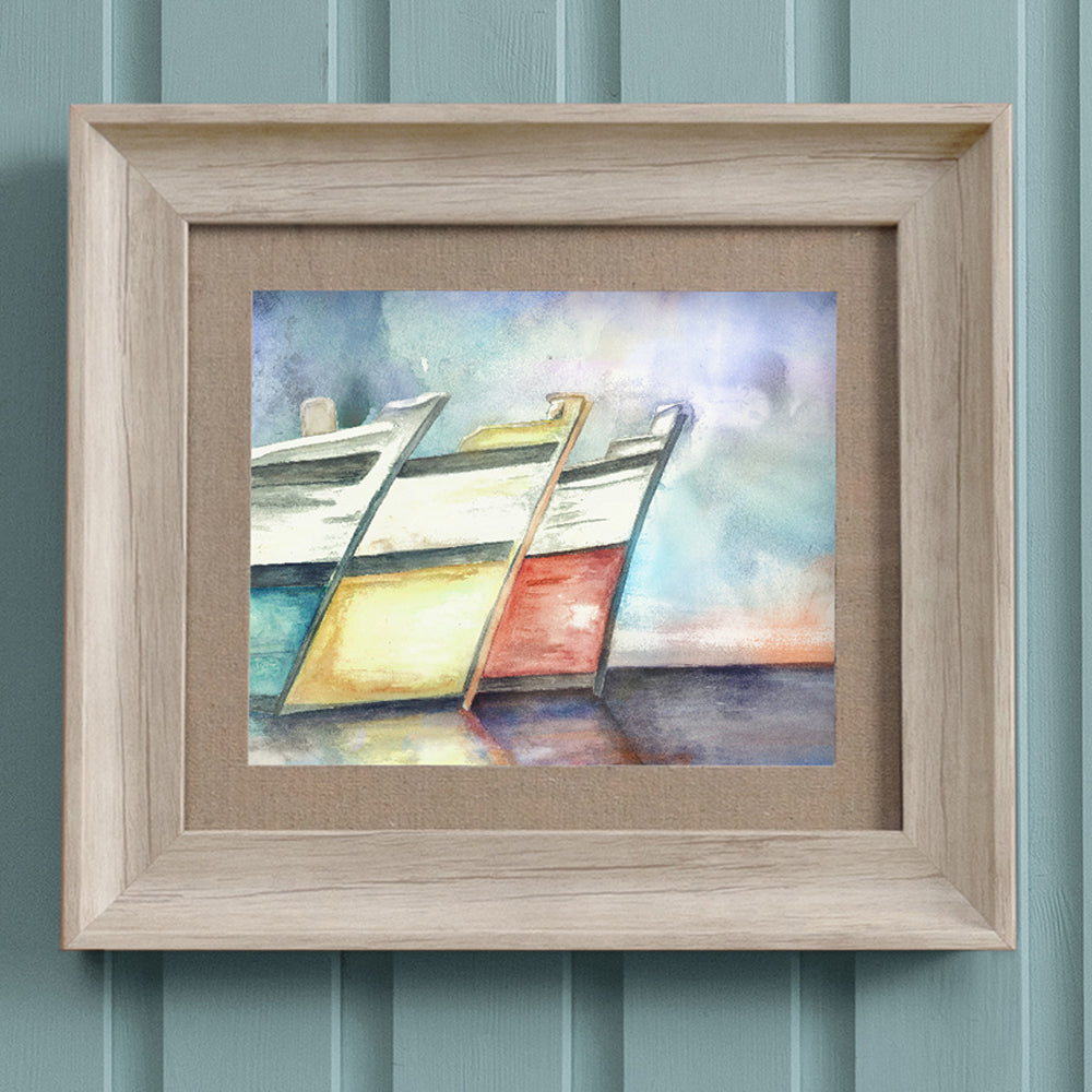 Docked Framed Print