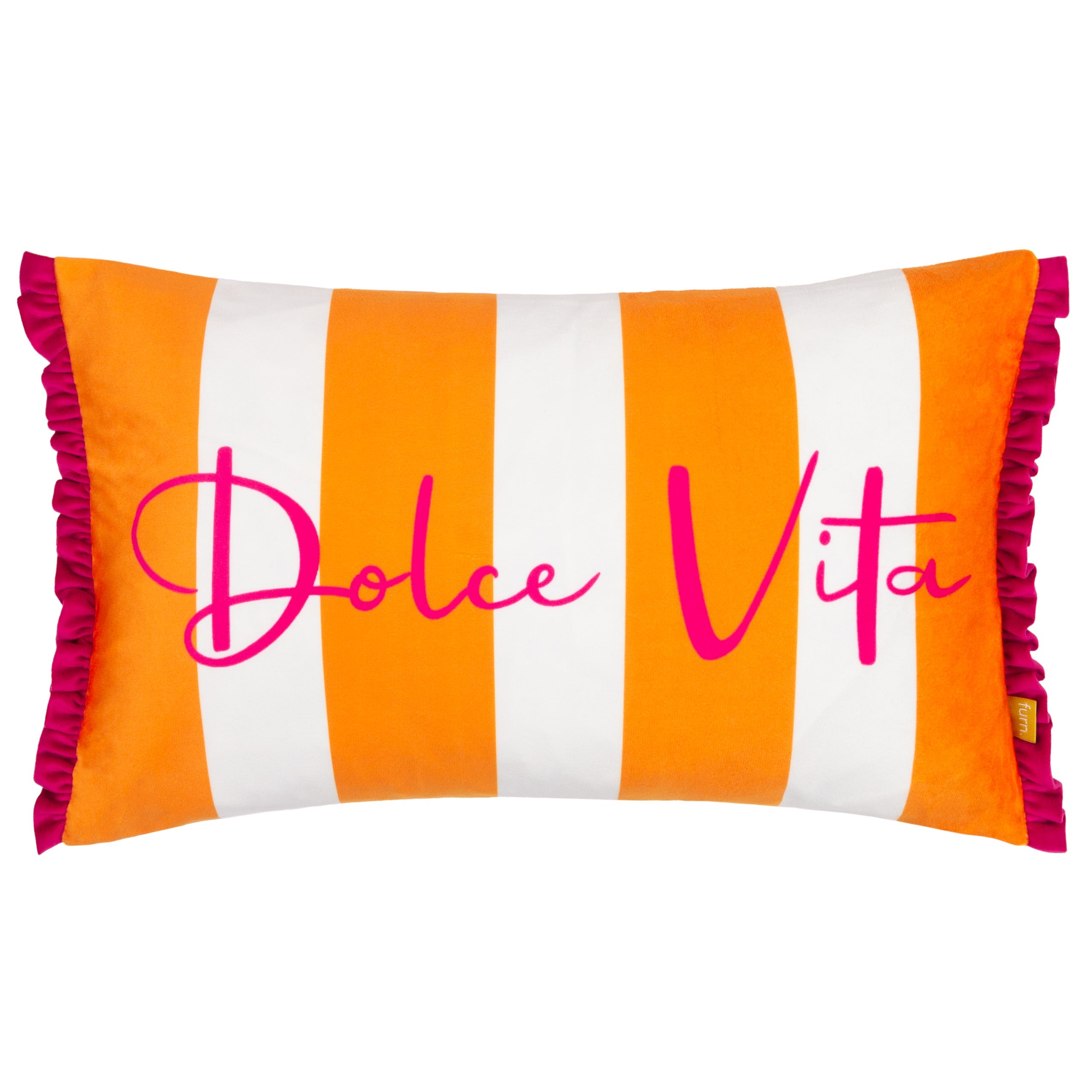 Dolcevita Striped Velvet Cushion