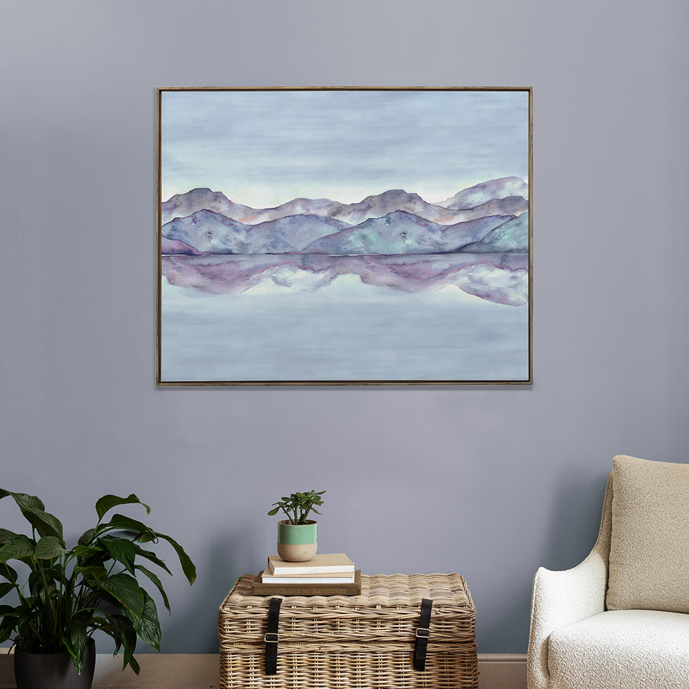 Dorian Wisteria Framed Canvas