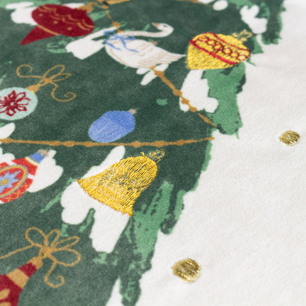 Deck The Halls Tree Cushion Ivory