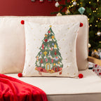 Deck The Halls Tree Cushion Ivory