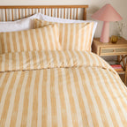 Dual Tone Striped Duvet Cover Set