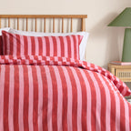 Dual Tone Striped Duvet Cover Set