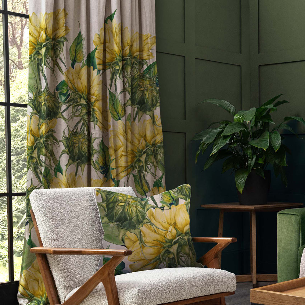 Easton Printed Pencil Pleat Curtains