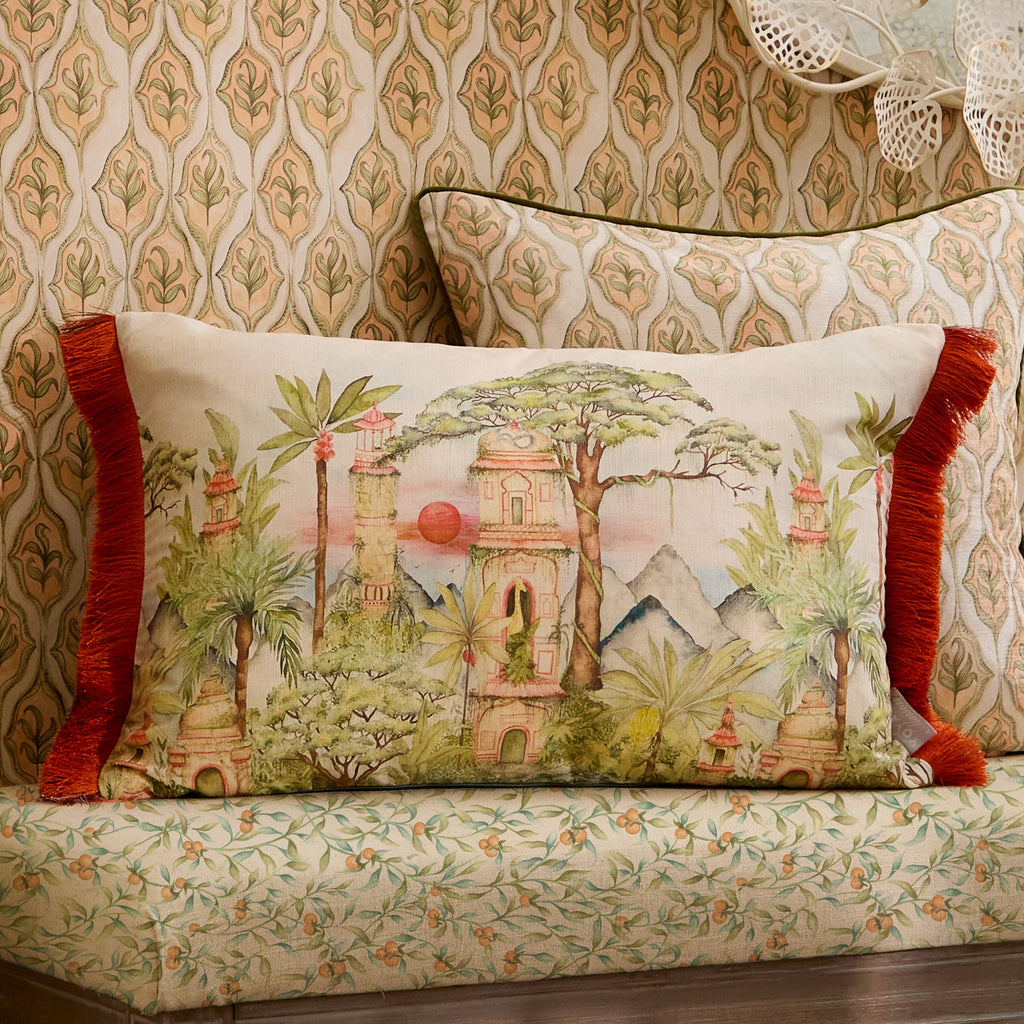 Eden Ruins Printed Cushion