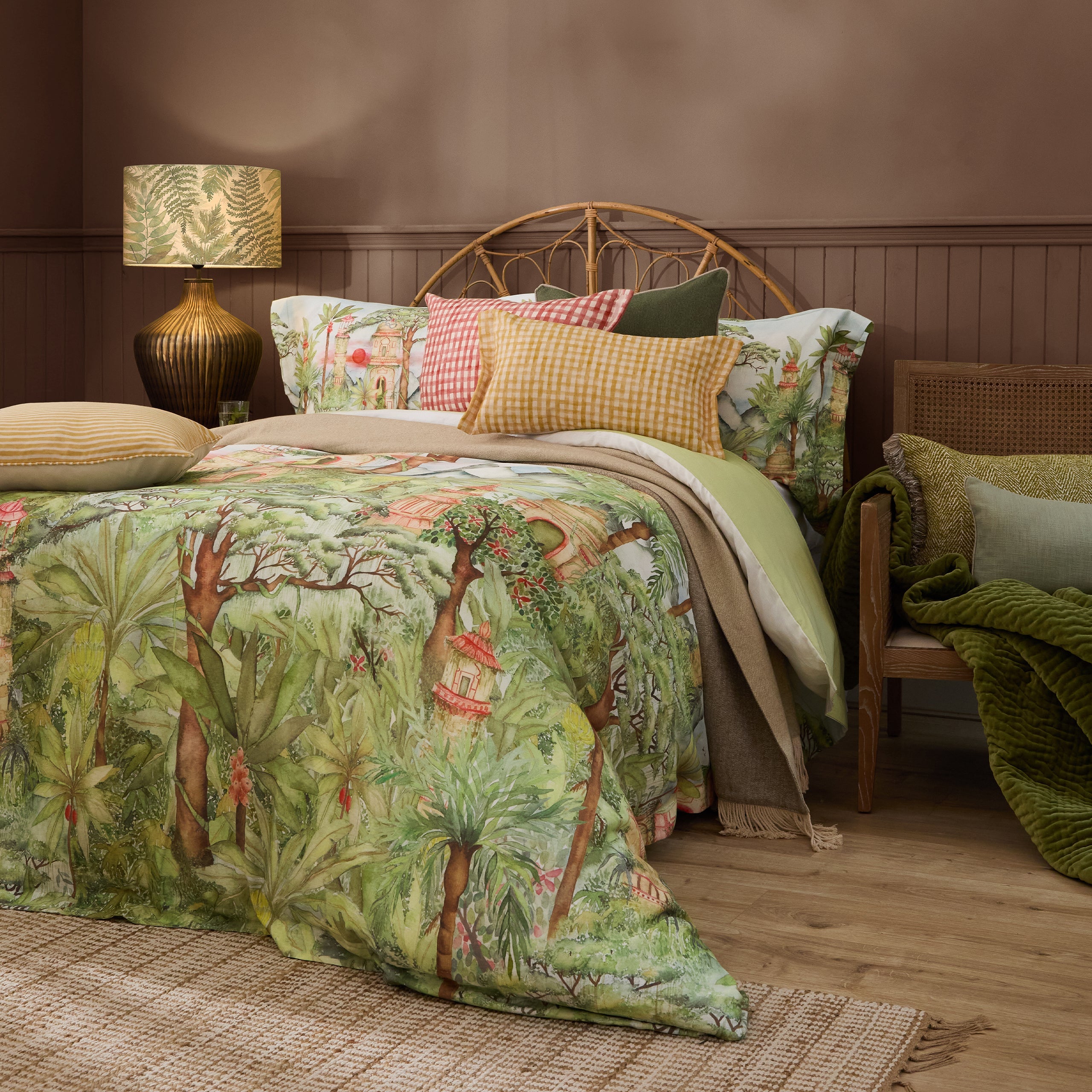 Eden Ruins Printed Duvet Cover Set