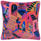 Eivissa Embroidered Velvet Cushion