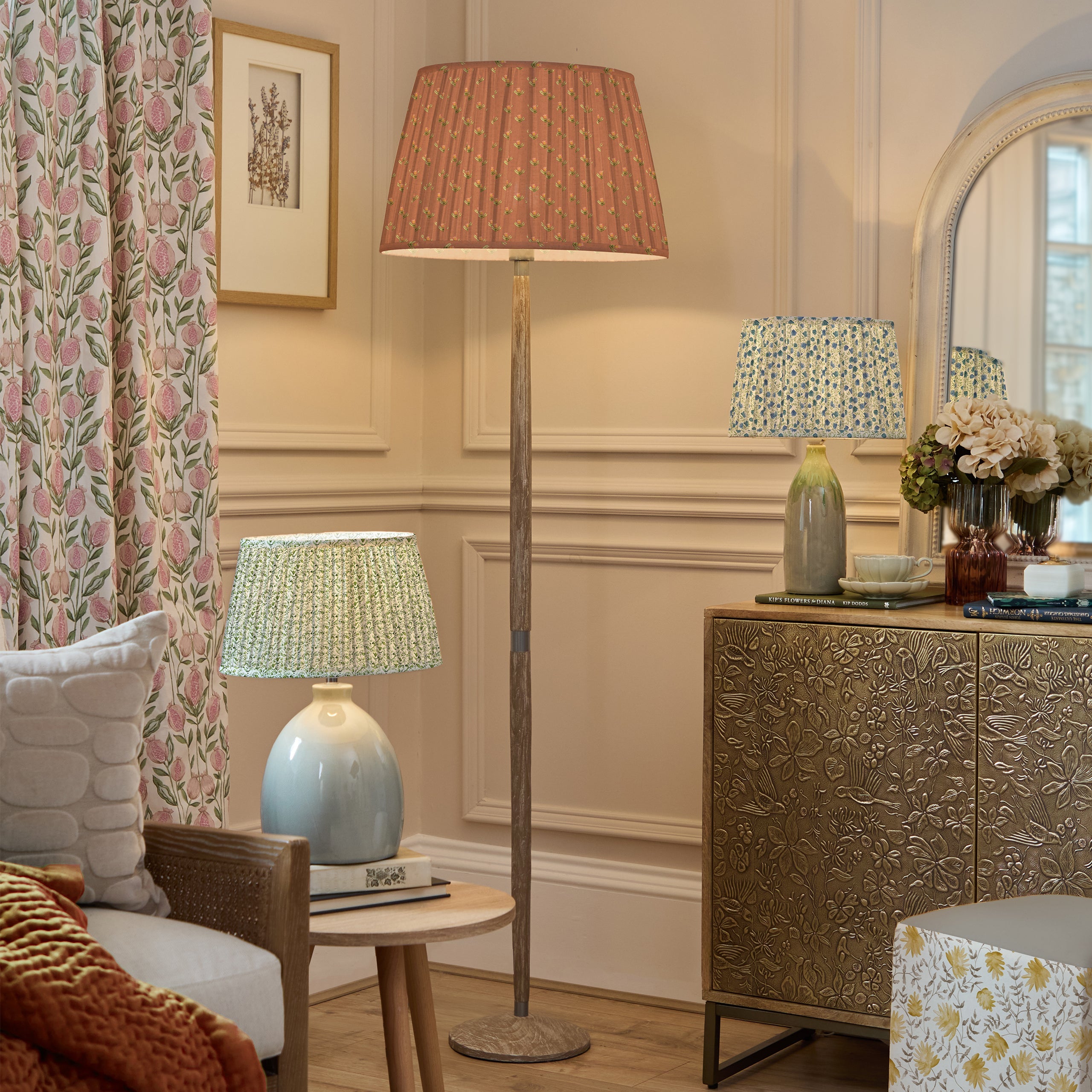 Elai Pleated Scalloped Lamp Shade