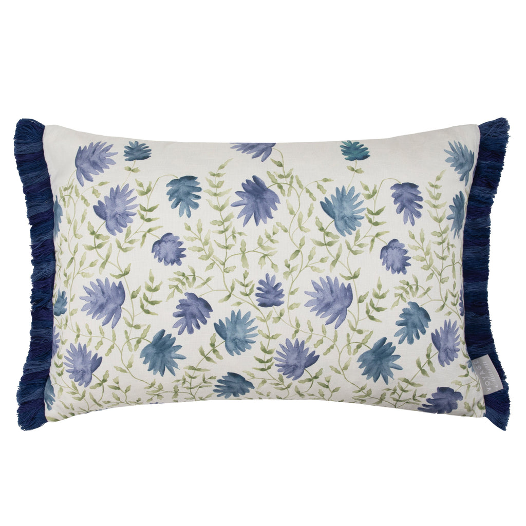 Elai Printed Ruche Fringe Cushion