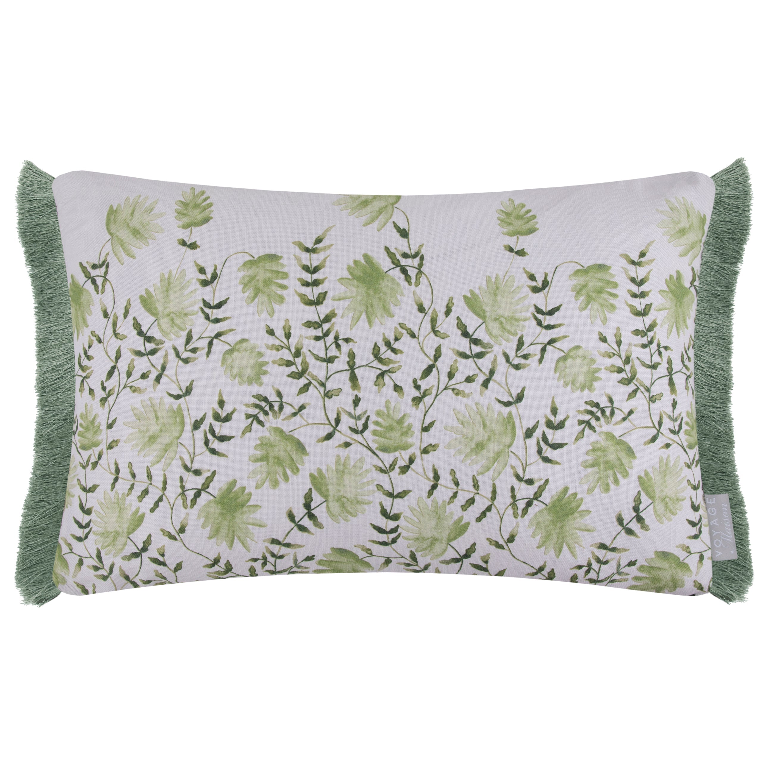 Elai Printed Ruche Fringe Cushion