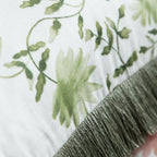 Elai Printed Ruche Fringe Cushion