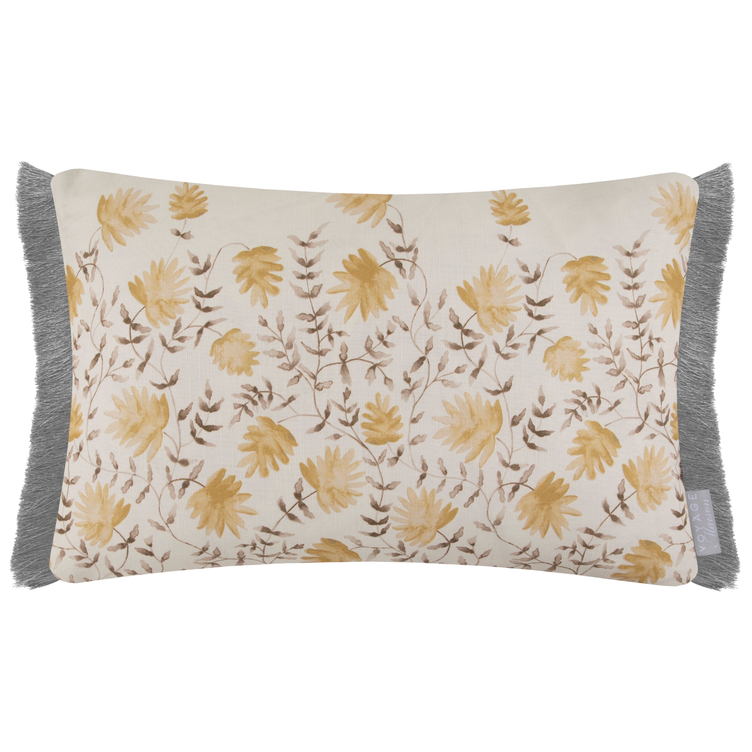 Elai Printed Ruche Fringe Cushion