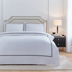 Elara Embroidered 100% Cotton Duvet Cover Set