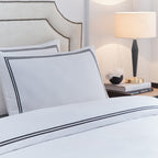 Elara Embroidered 100% Cotton Duvet Cover Set