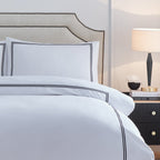 Elara Embroidered 100% Cotton Duvet Cover Set