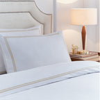 Elara Embroidered 100% Cotton Duvet Cover Set