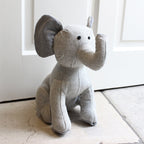 Elephant Herringbone Novelty Door Stop